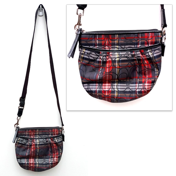 Coach, Tartan Plaid, convertible crossbody purse - Picture 2 of 7